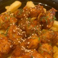 K Fried Chicken On Fries · Choose flavors
- Sweet and Spicy
- Soy Garlic
- Korean Fire
