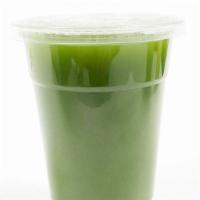Green Power · Spinach, Wheatgrass, Ginger, Cucumber,
Celery and Apple