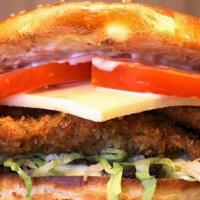 The Veggie Boogie Burger · Veggie burger.