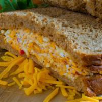 Pimento Cheese Sandwich · Vegetarian. A true southern tradition made the breadwinner way with yellow and white shredde...