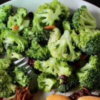Broccoli Salad · Broccoli florets, dried cranberries and julienned carrots with a sweet house-made dressing.