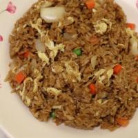 Fried Rice (Large) · with egg ,onion ,peas ,carrots.