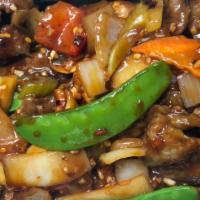 Szechuan Beef · Choice of white or fried rice.
