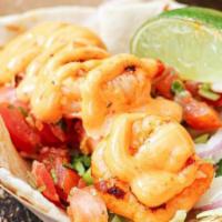 Single Baja Taco · Grilled or fried, fish or shrimp, cabbage slaw, chipotle mayo, avocado, pico, flour tortilla