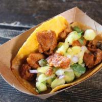 Single Al Pastor Taco · Marinated pork shoulder, onion, cilantro,pineapple serrano salsa, corn torilla