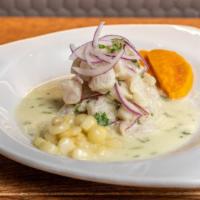 Ceviche De Pescado · Consuming raw or under cooked meats, poultry, seafood, shellfish, or eggs may increase your ...