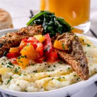 Fried Fish & Grits · Crispy Whiting Fish served with your choice of side