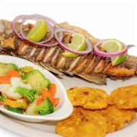 Whole Fried Fish  · fried red snapper served with 2 side orders and 1 tortilla