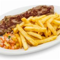 Small Steak With French Fries · 