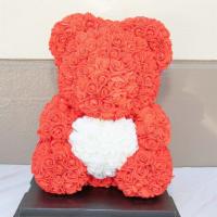 Large Red Rose Bear  · Beautiful collectible red rose bear!