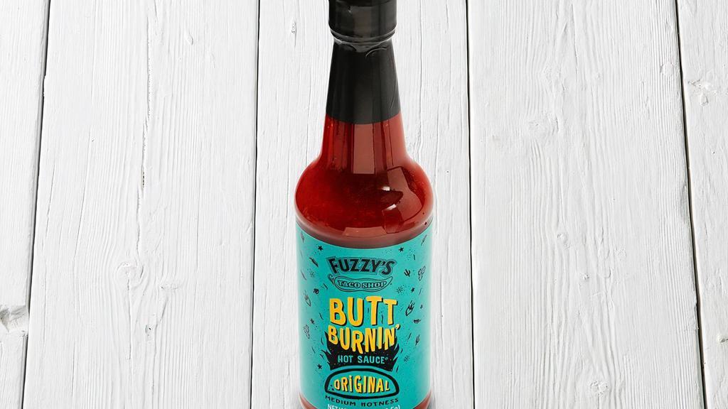 Butt Burnin' Hot Sauce Bottle (10 Oz) · Basically what it sounds like but might be a tad dramatic. Our signature hot sauce adds just the right amount of heat to just about everything.. *Medium Hotness*