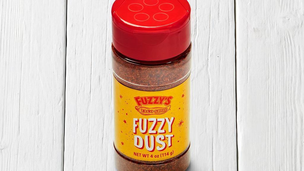 Fuzzy Dust Shaker (4 Oz) · Get caught Fuzzy Dust handed with our signature seasoning. The thing that gives many of your Fuzzy’s favorites their signature Fuzzy’s flavor. Take it home and use it whenever and however.