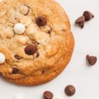 Tuxedo Cookie (12) · White and chocolate chip cookie. Price per dozen. Orders are baked fresh