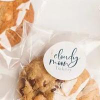 Chocolate Chip Cookies (12) · Vanilla cookie with semi-sweet chocolate chips. Price per dozen. Orders are baked fresh
