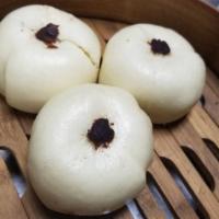 Red Bean Bun (3 Pc) 红豆包 · Three soft buns stuffed with sweet red bean.