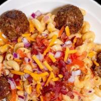 Parmed And Dangerous · Your choice of meatballs, breaded chicken, or hot sausage with mozzarella, Romano cheese, an...