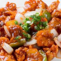 Sweet & Sour Chicken · All-natural chicken breast in a sweet and sour sauce with bell peppers and pineapple with Ja...