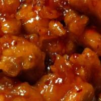 General Tao'S Chicken · Includes white rice.