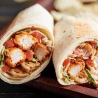 Buffalo Chicken Wrap · Chicken, buffalo sauce, croutons, lettuce, and ranch dressing.