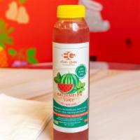 Cold-Pressed Watermelon Juice 12 Oz · Organic watermelon, mint and basil. No sugar and water added