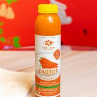 Cold-Pressed Carrot Juice 12 Oz · Organic carrots. No sugar and water added
