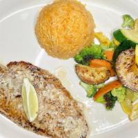 Red Snapper Fillet · We marinate it in lime and special spices. Grill it and top it with our garlic mojo. Served ...