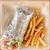 Chicken Gyro · With lettuce, tomato, parsley and onion topped with tzatziki sauce.
