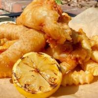 Fish & Chips · scofflaw ipa-battered cod, tarragon tartar, tabasco-spiked cocktail sauce