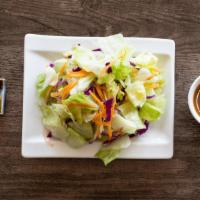 Garden Salad · With Ginger Dressing