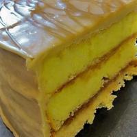 Caramel Cake · Three moist buttermilk cake layers with our house made caramel filling in between each layer...
