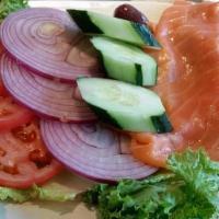 1 Fish & 1 Bagel · Your choice of 1 fish and 1 bagel. Choose from hand sliced Nova, Lox (Saltier), Whitefish ch...