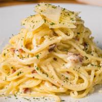 Carbonara Spaghetti · ALFREDO SAUCE, BACON AND PARMESAN