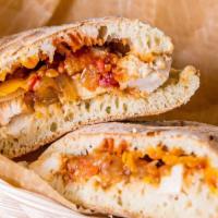 Chicken Bbq Sandwich · Chicken, bacon, onions and cheddar