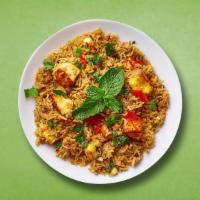 Cottage Cheese Biryani · Aromatic basmati rice cooked with cottage cheese and fresh herbs, spices and cooked in a spe...