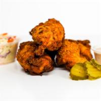 3 Jumbo Tender Combo · 3 of our famous jumbo, buttermilk herb marinated, hand-breaded chicken tenders. Served with ...