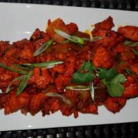 Chilly Chicken · Classic Indo-Chinese wok-tossed chicken.