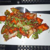 Chili Paneer · Classic Indo-Chinese wok-tossed paneer.