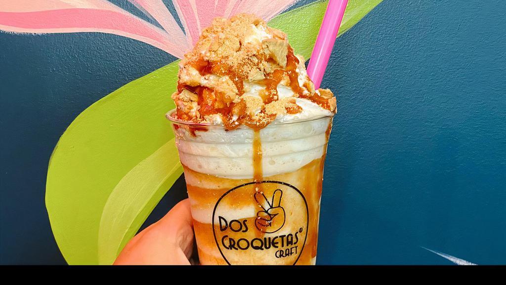 Guava Shake · Guava marmalade, topped with house made whipped cream, Guava drizzle, Maria cookie crumbs