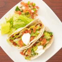 3 Vegan Tacos · Choose from vegan-chicken, vegan-beef tacos served on soft/hard shell. Our signature homemad...