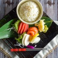 Sashimi Lunch · 9 pcs of chef’s choice sashimi & a bowl of white rice