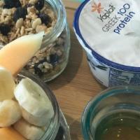 Ligth Power Board · Greek yogurt + granola + fresh fruit + honey