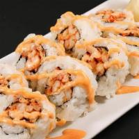 Spicy Crawfish Roll · Cajun-seasoned crawfish inside, topped with spicy mayo.