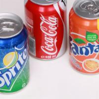 Soda · Fanta, Sprite, Ginger Ale, Coca-Cola, 12 Fl. Oz.