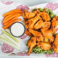 Fresh Fried Jumbo Wings (10 Pieces) · Best wings in town.