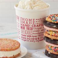 2 Quarts & 13 Cookies · Your Choice of Any Two Quarts of Ice Cream with Mixin's and 13 Freshly Baked Cookies of Your...