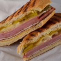 Cuban Sandwich · Ham, pork, cheese, and pickles.