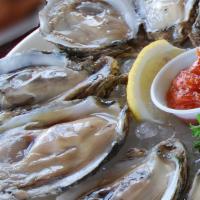 Oysters · These items may be served raw or undercooked, or contain raw or undercooked ingredients. Con...