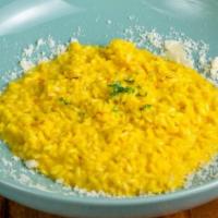 Risotto Saffron · Carnaroli rice with saffron.