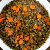 Lentils Soup · Exquisite lentils soup with carrots, and rosemary.