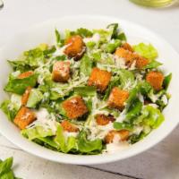 Caesar Salad · Fresh salad made with crispy lettuce, cheese, croutons, and a creamy Caesar dressing.
